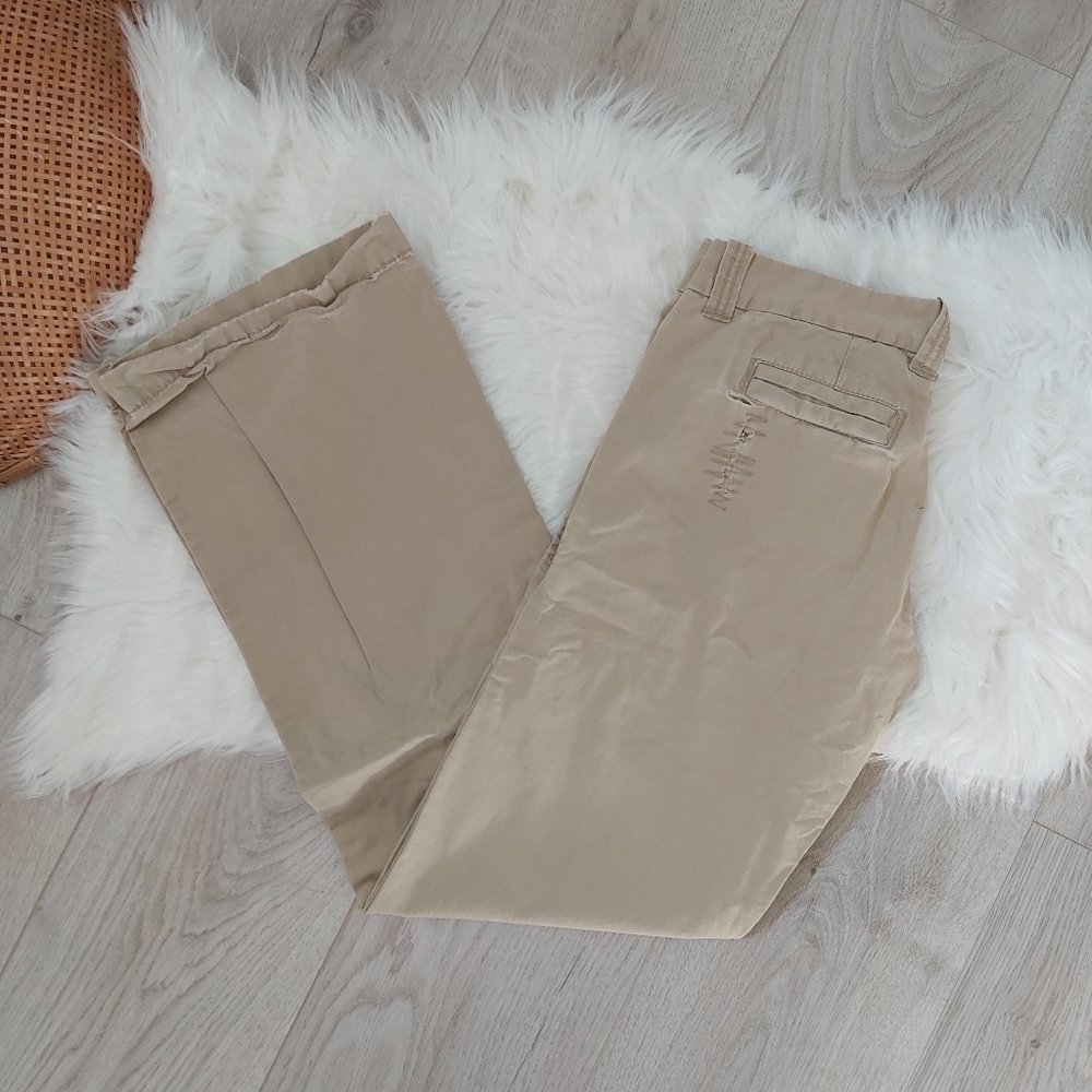 Old Navy Cotton Beige flare pants